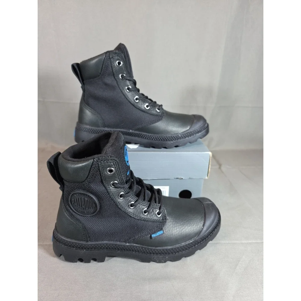 Palladium Men Pampa Sport Cuff Wpn Boots‎ Black New Mens Size 4 Womens Size 5.5